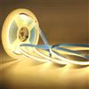 Oraymin Striscia LED COB da 5 m, 3000 K, bianco caldo (solo strisce), striscia LED dimmerabile da 24 V, striscia flessibile COB LED, 8 mm di larghezza per decorazione casa, cucina, specchio