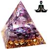 Weigudoc Pietre Chakra Reiki Piramide di Orgonite, Ametista Albero della Vita, Pietre preziose curative per Meditazione curativa dei Chakra Decorazione Domestica Che attira ricchezza (2)