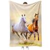 SHUAIG Morbida coperta per cavallo, coperta di flanella,soffice, morbida e calda, coperta per cavallo 3D,coperta per divano per adolescenti adulti. (Style 2, 150x200)
