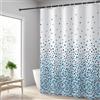 Hoomtaook Tenda Doccia 180x180cm, Tenda per Doccia Impermeabile Polyester Lavabile con 12 Anelli, Orlo Ponderato, Blu Mosaico