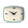 Jones Clocks® Film Orologio da scrivania | Design rettangolare retrò | Azzurro pallido | Design retrò, che fonde lo stile di metà secolo con una finitura moderna e incisiva per mensole o comodino