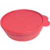 Tupperware Sommer Drops - Ciotola con coperchio appendibile, antigoccia, capacità di 350 ml, colore: salmone (550 ml)
