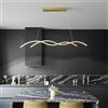 SHJNGMY Modern Gold Crystall Leuchter Dimmable LED Crystall Leuchten 6000K Lampade a soffitto su tavolo Sala da pranzo Cucina isola illuminazione Lampade a soffitto regolabili in altezza
