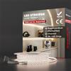Shine Decor Striscia LED da 15 m, AC 220 V, 230 V, IP65, impermeabile, SMD 2835, 120 LED/m, ultra alta luminosità, per cucina, giardino, illuminazione a LED (15 m, bianco neutro, certificazione CE)