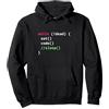 Regali divertenti Programmatore di compu Computer Science Python Programmatore Mangia Codice Sonno Felpa con Cappuccio, Unisex per Adulti, Nero, S