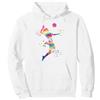 Volleyball Team Equipment for Volleyball Giocatore di pallavolo Colorsplash Ragazze Bambini Beach Volley Felpa con Cappuccio, Unisex per Adulti, Navy, L