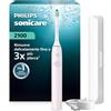 Philips Sonicare Serie 2100 - Spazzolino elettrico sonico con 2 livelli d'intensità, funzione EasyStart, SmarTimer, 14 giorni di autonomia, custodia, rosa, HX4023/03, [Nuovo]