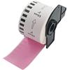 BETCKEY - 1 Rotolo DK-22223 Etichette a Lunghezza Continua Compatibile con Brother, 50mm x 30.48m, 1 Etichette Colorate Rosa per Stampanti di Etichette Brother QL