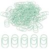 PATIKIL 1x0.4 Inch Graffetta Mini A Forma Di Cuore 80 Pezzi Graffette Metalliche Ampie Anti-Ruggine Resistenti Durevoli Carine All'ingrosso Per Articoli Da Organizzazione Documenti Verde