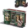 TOPBSFARNY Kit fai da te in miniatura per casa delle bambole con casa delle bambole magiche europee vintage in legno, kit per casa di legno fatto a mano, regalo creativo
