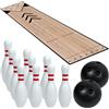 Wensdr Mini set da bowling, set da bowling per interni ed esterni, set da bowling con corsia, birilli e palline, set completo da bowling per amici di famiglia