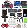 OSOYOO Model 3 Robot Car DIY Starter Kit per Arduino: Robotica motorizzata educativa, app di controllo remoto, apprendimento del codice, codifica meccanica IOT per adolescenti e adulti