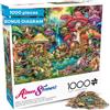 Buffalo Games Aimee Stewart Merry Village Picnic Puzzle da 1000 pezzi, impegnativo, perfetto per serate di gioco, 68 x 50 cm