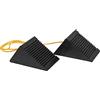 Buyers Products WC35225 - Set di Cunei per Ruote in Gomma, 12,7 x 7,6 x 5,7 cm, Corda in Nylon da 91 cm, Ideale per ATV, Tosaerba e Scooter a Gas, antiruggine e Resistente agli Agenti chimici