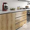 Livelynine Pellicola Adesiva per Mobili Legno Rovere 40CMx5M Carta Adesiva Mobili Cucina Armadio Porta Impermeabile Carta da Parati Legno Chiaro Rivestimento Adesivo per Mobilis Cucina Piano da Lavoro