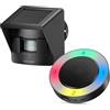 TECKNET Allarme Solare Wireless per Vialetto, Portata 800 m, Sensore di Movimento Impermeabile, 36 Melodie, 5 Volumi, 4 Zone, per Interni/Esterni (1 Ricevitore 1 Sensore)