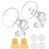 Maymom Coppa per il seno con valvola e membrana per tiralatte Medela. Prodotto da Maymom. … (19mm)