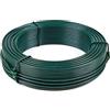 Flandria - Filo di tensione in metallo plastificato, diametro 2,7 mm, rotolo 50 m, filo metallico rivestito in PVC, filo di tensione, recinzione, giardino, fai da te