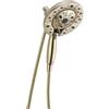 Delta 58480-pn-pk IN2ITION H2OKINETIC 5-setting two-in-one Handshower Showerhead, nichel lucido