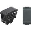 BTicino SL4004 kit invertitore living int 1P 16A & SL4003NF FP LL Deviatore 1P 16A 1 m, Antracite, 1 Pezzo