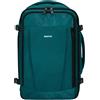ECOHUB Zaino da Viaggio Ryanair 40x20x25, 13 Tasche, Bagaglio a Mano, Valigia Sotto il Sedile, con Maniglia, Borsa Aereo, Ecologica in PET Riciclato, da 20 Litri, Brevettato(Blu verde)