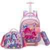 HTgroce Pop Borsa it Unicorno Zaino Scuola Trolley da Viaggio Fidget Trolley per Zaino Scuola Elementare Relief Pressure Spremere Sensory Toy Borsa Strumento Pop Scuola Bambina Zaino con Ruote.