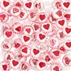 FOOD crew WeddingTree Cuore Dolci rosa 500 g - decorazione della tavola carino per i matrimoni, Battesimo, San Valentino, festa della mamma - Fatto a mano a rosicchiare - Rosa