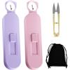 TZQFROCE Set di 2 separatori per cuciture con lente d'ingrandimento, separatore per cuciture, set 2 in 1, per macchine da cucire, ago, per cucito, artigianato, accessori da cucito
