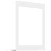 JUNOMI® Passepartout 50x70 cm Dimensioni Esterne - per Formato Immagine 40x50 cm - Spessore 1,5 mm - Colore Bianco Puro