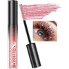 Lestpola Mascara con paillettes rosa, mascara diamante glitterato, lunga durata, waterproof, mascara colore volume e lunghezza, anti-sbavatura, diamante mascara trucco regalo donna occhi per Natale compleanno