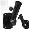 Knpwer 2 supporti multipli per bandiere, supporto per asta per bandiera, colore nero