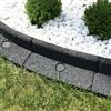 EcoShape FlexiBorder - Bordo da giardino flessibile per prato, vialetti, sporgenze e prati artificiali - grigio - lunghezza 6 x 1 m