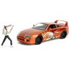 Jada Toys Chainsaw Man Auto Toyota Supra 1995 (20 cm) con figura Chainsaw Man (7 cm) - Modellino auto con parti apribili, set di giocattoli in metallo per fan e collezionisti a partire dagli 8 anni in