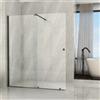 Idrom Parete Doccia Walk-In Scorrevole Profili Gun Metal 8mm H195cm