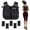 Mobiclinic®, Gilet con zavorra, Regolabile, Tessuto oxford 600d, Peso incluso, Strisce riflettenti, Per aumentare il carico e l'intensità dell'allenamento, Iron