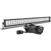 Willpower Barra LED Fuoristrada Barra Luce a Led 81cm 180W Combinazione di Fascio Spot e Inondazione 12V 24V Con Cablaggio Fari LED Luci da Lavoro per Trattore Auto Camion Barca 4x4 ATV