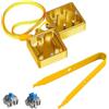 LexonElec Switch Opener Kit con Switch Puller Tastiera in Lega di Alluminio Switch Opener per Cherry MX Gateron Kailh Box Outemu Akko e Panda Switch per Tastiera Meccanica Magnete Metallo - Oro