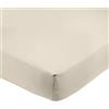 Amazon Basics Lenzuolo con angoli Piazza e Mezzo, 135 x 190 x 30 cm, in 100% Microfibra con altezza da 30cm, Beige