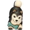 THUN - Husky Polo con osso in ceramica, medio - 6,7x13x10,3 cm