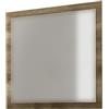 amuéblate online - Specchio da parete, modello Florida, pratico e funzionale, finitura in colore canyon, include raccordi, dimensioni: 75 cm (altezza) x 90 cm (larghezza) x 2 cm (profondità)