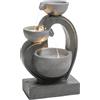 Dehner Fontana da giardino Heart, circa 72,5 x 45,5 x 32,5 cm, poliresina, grigio