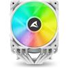 SHARKOON DISSIPATORE AD ARIA 1X 120MM ARGB PWM FAN, 1X 120MM PWM FAN, 6X COPPER PIPES, DIRECT TOUCH, - A60 RGB WHITE