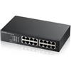 ZYXEL SWITCH UNMANAGED 16 PORTE GIGABIT, DESIGN SENZA VENTOLE, DESKTOP/RACK - GS1100-16-EU0103F