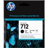 HP Cartuccia di inchiostro nero originale DesignJet 712 da 80 ml - 3ED71A