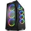 SHARKOON CASE REV300 FULL-TOWER, SIDE GLASS - BLACK - REV300