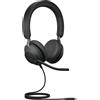 Jabra Evolve2 40 SE Auricolare Cablato A Padiglione Musica e Chiamate USB tipo-C Nero - 24189-999-899