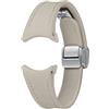 Samsung D-Buckle Hybrid Eco-Leather Band (Slim, S/M) per Galaxy Watch4 | Watch5 | Watch6 | Watch FE | Watch7 Series, Étoupe