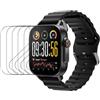 Renwox 5pcs pellicola idrogel screen protector per Realme Watch 5 1.97 Orologio intelligente Pellicola protettiva flessibile HD trasparente TPU [Touch Sensitive] [Bubble Free]