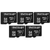 Patriot Memory LX Series micro SD Flash Memory card 64GB - PSF64GMDC105-5 PACK