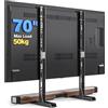 TVON Supporto TV da Tavolo 20-75 Pollici, piedistallo tv universale Supporto Ultra Resistente 50 kg, Regolabile in Altezza supporto tele base, universali Piedini per TV, Max VESA 800x600mm